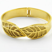 2015 Leaf Stainless Steel Plated Bangle